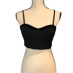 NWT B.O.G Collective sweetheart corset crop top size small